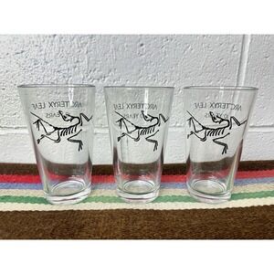 Arcteryx LEAF Glass 16oz Pint Tumbler Law & Armed Forces Collectible  / Set Of 3